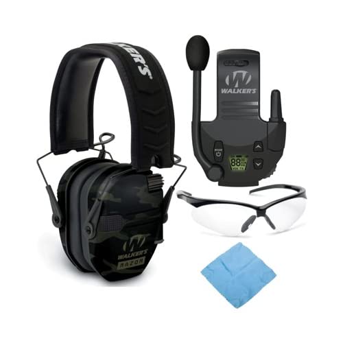 Walker's Razor Slim electronic muff in Kryptek Camo offers compact hearing protection.