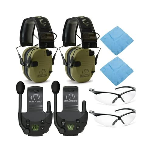 Walker’s Razor Slim electronic muffs OD green Patriot for compact hearing protection