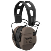 Walker's Recon Digital Muffs range-use setup offering hearing protection with clear cues