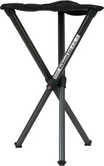 Walkstool Basic black seat at 20 inch height, ideal for portable outdoor seating