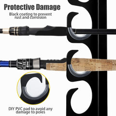 Easy-to-assemble wall/ceiling mounting with deep groove hooks