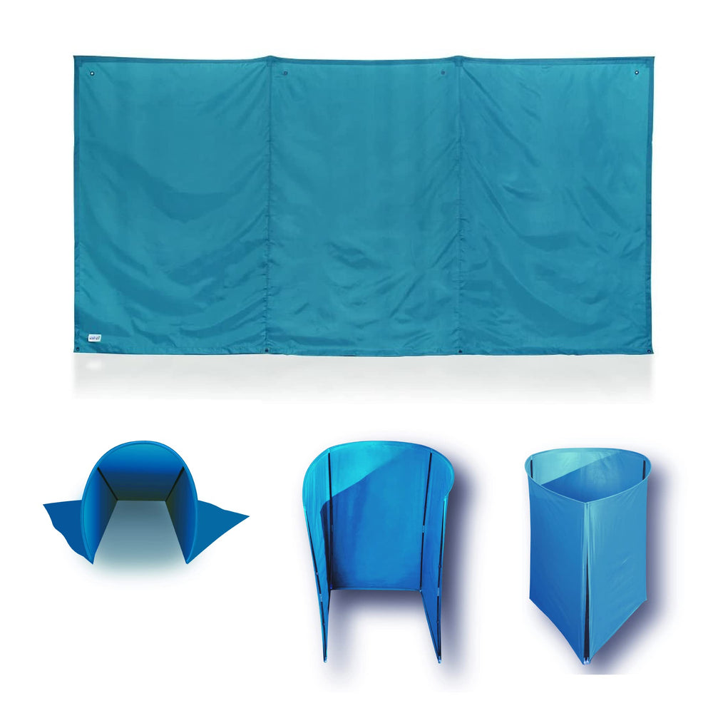 WallUp 6x12 outdoor privacy screen wall, wind-shielding barrier for outdoor spaces.