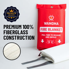 Wamoma Fire Blanket high-visibility design for quick access in smoke
