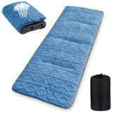 Wamsound folding camping cot pad rolled compactly for easy travel