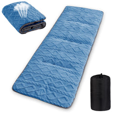 Wamsound folding camping cot pad rolled compactly for easy travel
