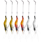 WANBY soft shrimp lure close-up showing detailed sculpting
