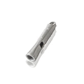 WANERSEN titanium emergency whistle closeup, durable metal build for rugged outdoor signaling.