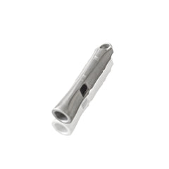 WANERSEN titanium emergency whistle closeup, durable metal build for rugged outdoor signaling.