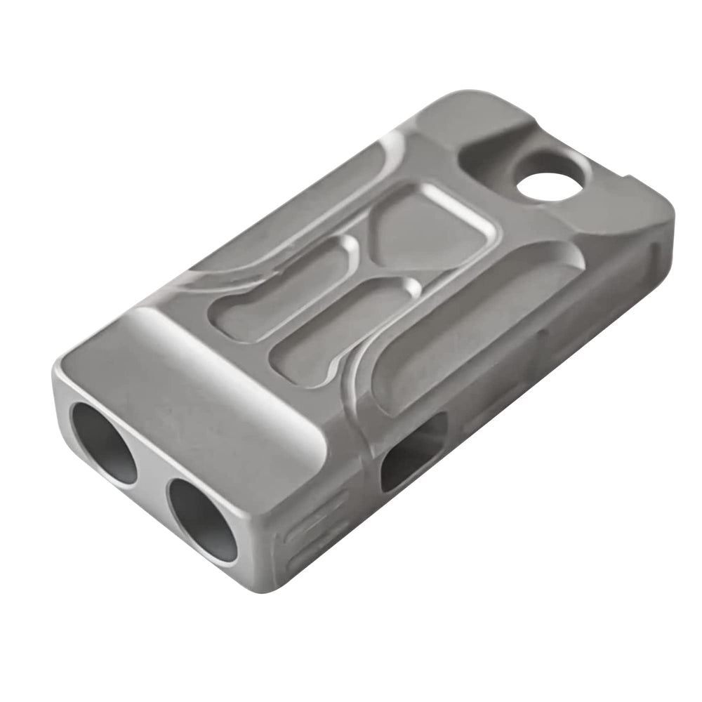 WANERSEN titanium emergency whistle necklace, ideal for quick access during outdoor adventures.