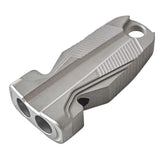 WANERSEN titanium emergency whistle on a necklace for fast signaling outdoors.