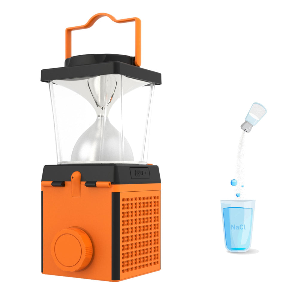 WangZixuan salt water lamp 360-degree illumination for versatile camping and home use