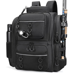 WANOON fishing backpack shows waterproof durability for rugged days.