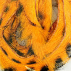 Wapsi Barred Rabbit Zonker Strips orange for realistic fly patterns