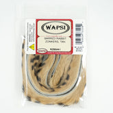 Wapsi Barred Rabbit Zonker Strips in tan, high-quality hides for realistic tying projects.