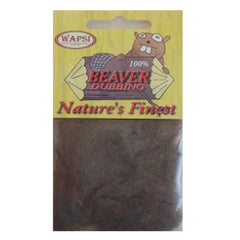 Wapsi Beaver Dubbing Dark Tan for natural, easy dry fly dubbing
