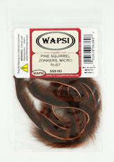 Wapsi Micro Pine Squirrel Zonker strip for tiny streamers, soft dense fibers
