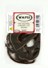 Wapsi Pine Squirrel Zonkers brown strip for lifelike streamer tails.
