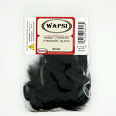 Wapsi Rabbit Zonker Strip Black close-up showing texture for lifelike flies.