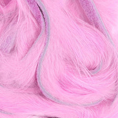 Wapsi Pink Zonker Strip close-up, ideal for creating vivid fly tails.