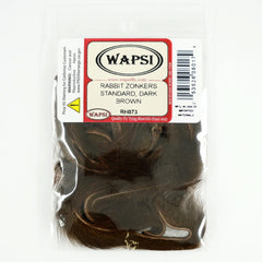 Wapsi Rabbit Zonkers streamer tails enhance fly action for trout fishing.