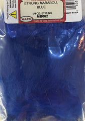 Wapsi Strung Marabou Blue bundle ideal for lifelike movement in streams.
