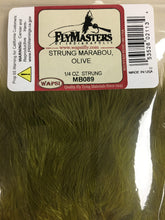 Wapsi Strung Marabou Olive, versatile feather for colorful fly patterns and smooth motion