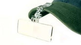 Wapsi Flip-Focal 2.25 magnifier clipped to a hat brim for fly tying