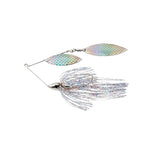 War Eagle Custom Lures nickel frame double willow spinnerbait with firecracker skirt for maximum flash