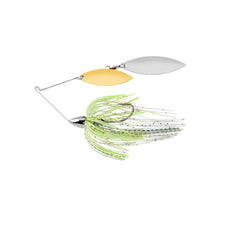 WAR EAGLE nickel frame double willow spinnerbait close-up for fast water retrieves