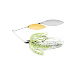 War Eagle nickel frame double willow spinnerbait front view highlighting compact profile and flash