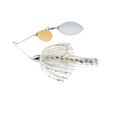 War Eagle Nickel Frame Finesse spinnerbait with shimmer blue skirt, ideal for finesse fishing.