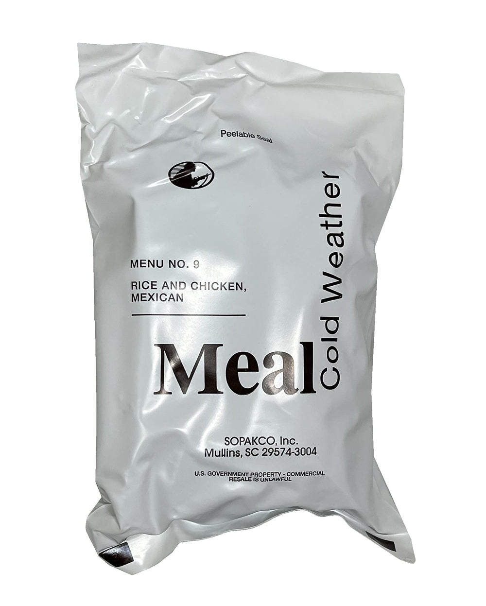 Wardog Surplus rice-and-chicken-mexican MRE ready for rugged field use.
