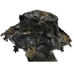 WarmHeartting Wildoor boonie hat with 3D leaves camouflage for hunting and sun protection.