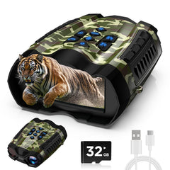 WARMTUYO night vision goggles with 3.5-inch display for real-time viewing at dusk