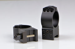 Warne 615M 30mm tactical high-matte rings provide precise mounting and rugged durability for rifles.