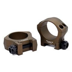WARNE 7201BB Mountain Tech mount side view in burnt bronze finish for rugged field use.