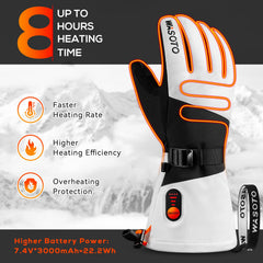 WASOTO heated gloves feature 30K heating wires across fingers and palm