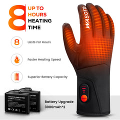 Wasoto heated gloves fingers heat for enhanced dexterity in cold outdoor work.