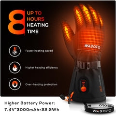 WASOTO heated gloves provide full-hand warmth across fingers to back of hand.