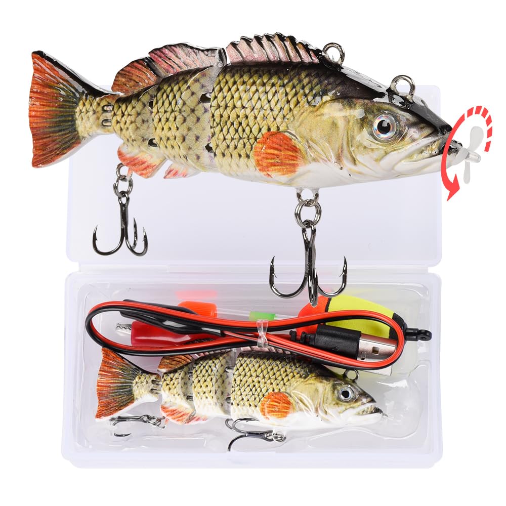 Watalure robotic swimming lure front view, showcasing lifelike motion