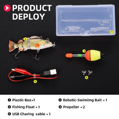 Watalure robotic swimming lure USB charging keeps you ready