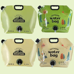 Water bag collapsible 2-gallon with spout ideal for camping hydration