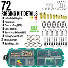 Water-resistant 900D Oxford tackle bag for rods and gear