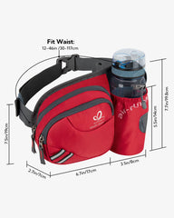Waterfly fanny-pack adjustable waist belt offers a customizable, comfortable fit.