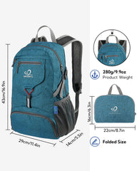 Waterfly backpack made with recycled nylon feels featherlight on shoulders.