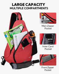 Waterfly sling bag water bottle holder keeps drinks stable during activity