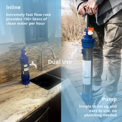 Wateroam ROAMfilter Mini compact design ready for any trail.