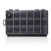 Waterproof small tackle box with removable dividers