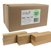 Way 2 kiln-dried oak wood, 4-5 inch pieces, ideal for pizza ovens and steady flames.