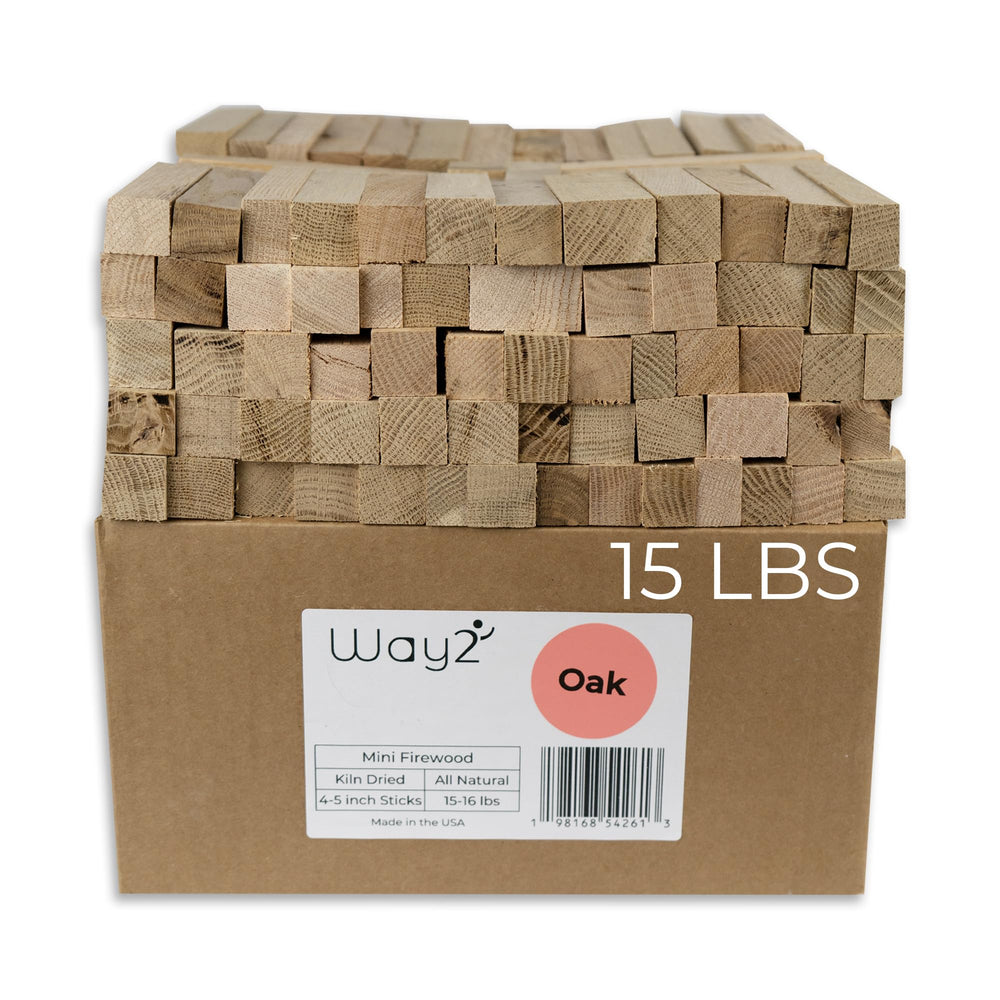 Way 2 pizza oven wood kiln-dried oak 4-5 inch pack ready to use
